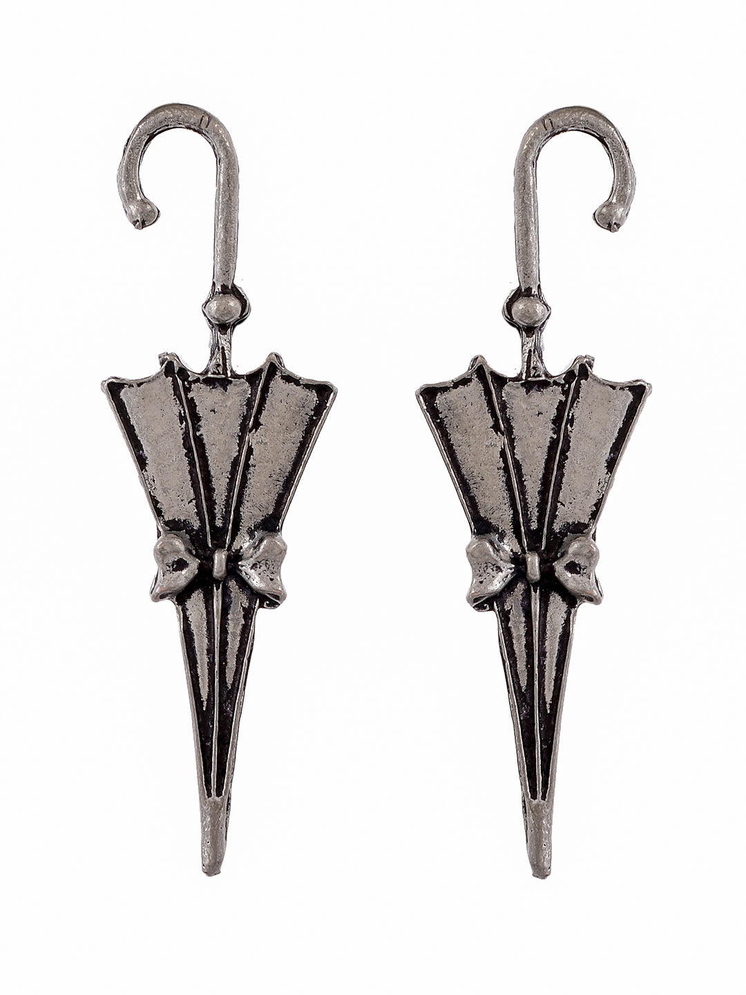 Oxidised Cute Umbrella Antique Earrings